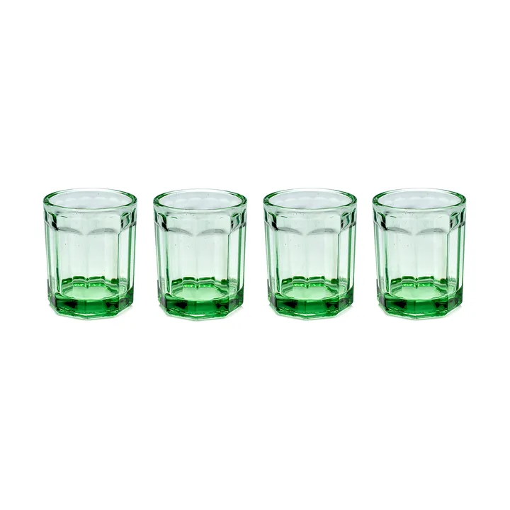 Fish & Fish drinking glass 22 cl 4-pack green - Serax