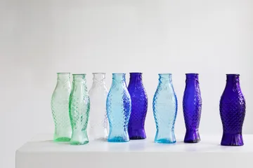 Fish & Fish glass bottle 85 cl - Cobalt blue - Serax