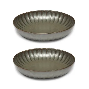 Inku high plate S Ø19 cm 2-pack - Green - Serax