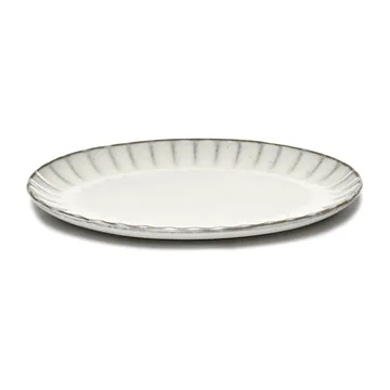 Inku oval plate S 17.5x25 cm - White - Serax