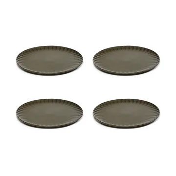Inku plate L Ø24 cm 4-pack - Green - Serax