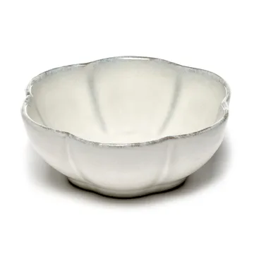 Inku ridged bowl M 11 cm - White - Serax