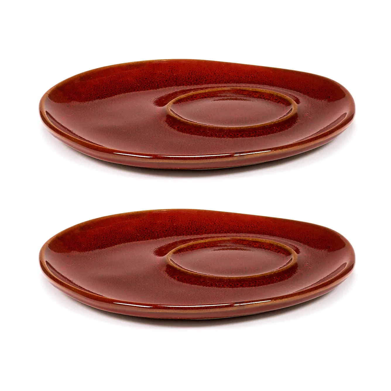 La Mère saucer for espresso cup Ø11 cm 2-pack, Venetian red Serax