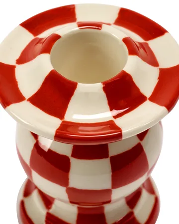 Les Objets Mouleversants N°2 candlestick - Red-white - Serax