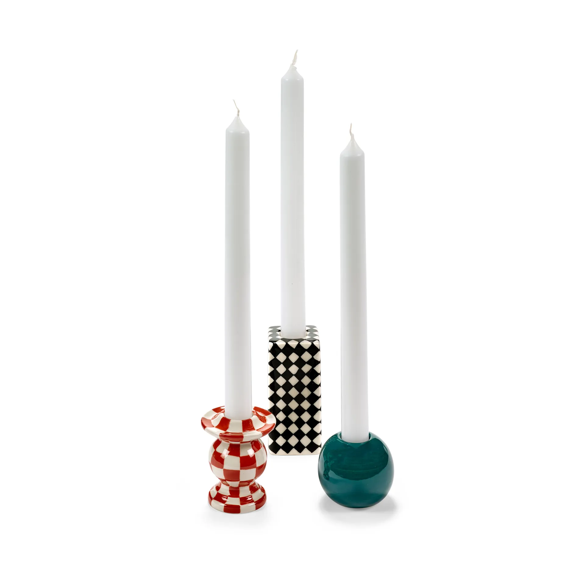 Les Objets Mouleversants N°3 candlestick, Green Serax
