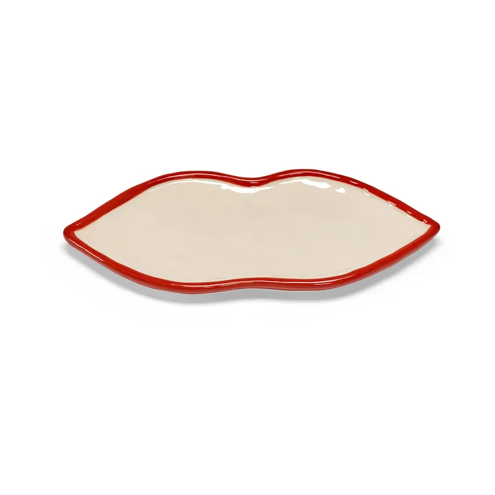 Les Objets Mouleversants tray M - Red-white - Serax