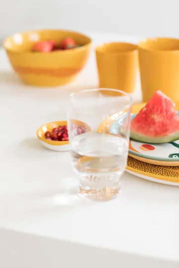 Ottolenghi Feast drinking glass 33 cl 4-pack - Stripes sandblasted - Serax