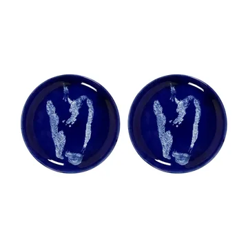 Ottolenghi Feast plate S Ø19 cm 2-pack - Dark blue-pepper white - Serax
