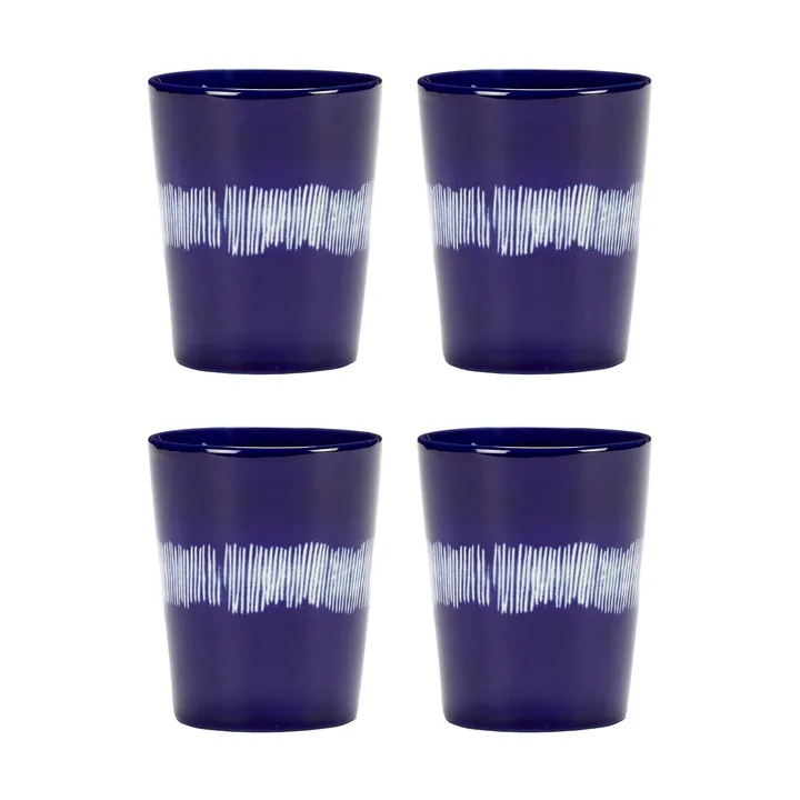 Ottolenghi Feast tea cup 33 cl 4-pack - Dark blue-white - Serax