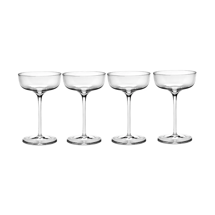 Passe-Partout champagne glass 15 cl 4-pack clear - Serax