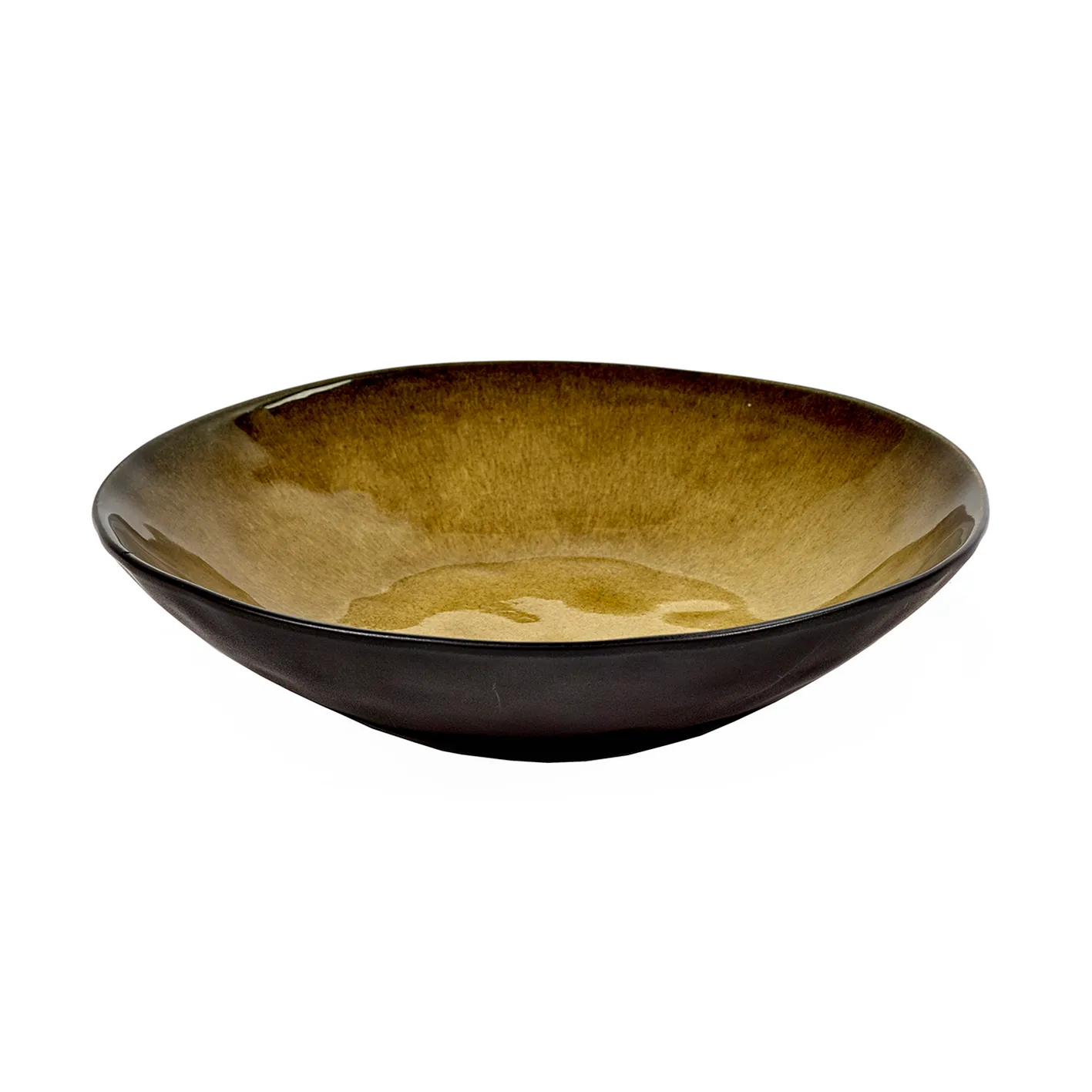 Pure deep plate 23.5 cm, green Serax