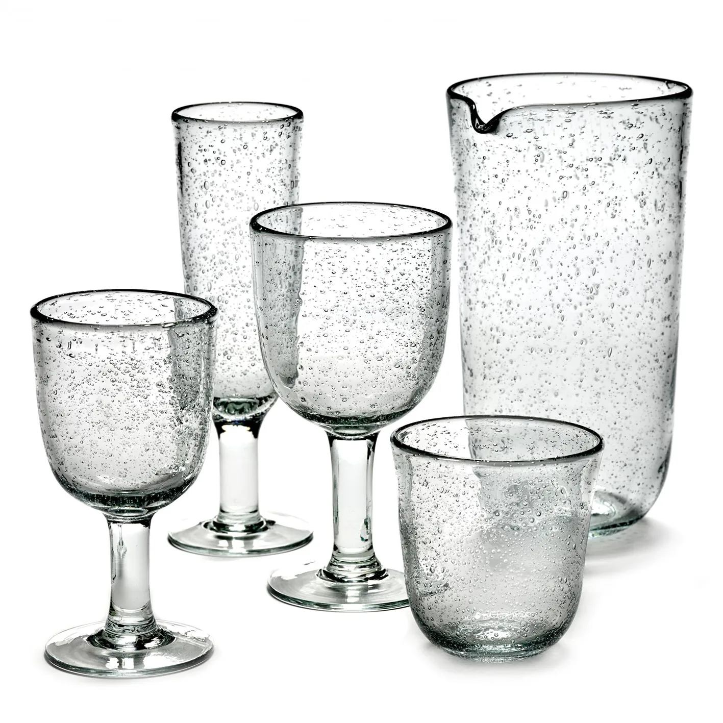 Pure Pascale red wine glass 4-pack clear,  Serax