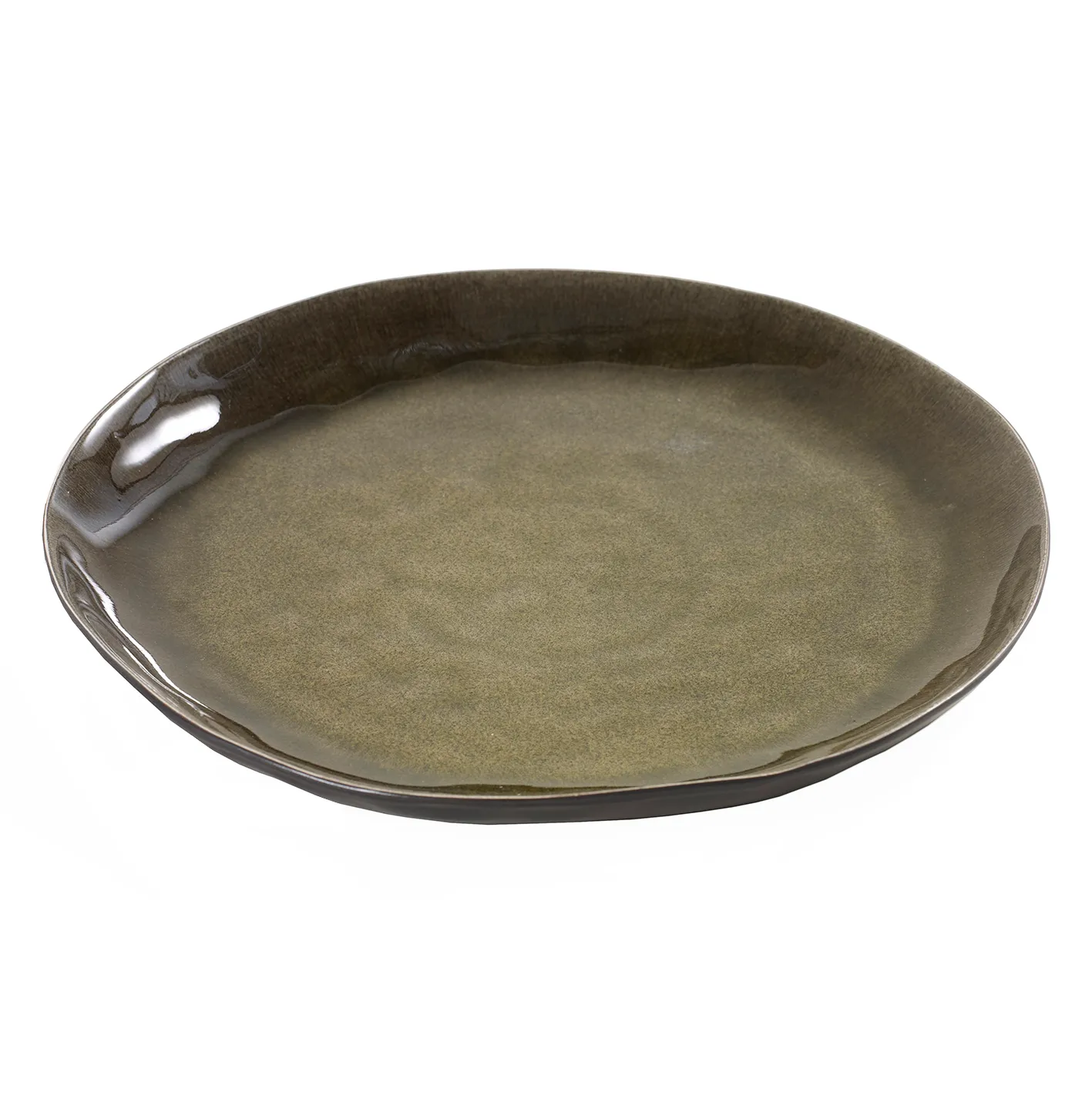 Pure plate 28 cm, green Serax