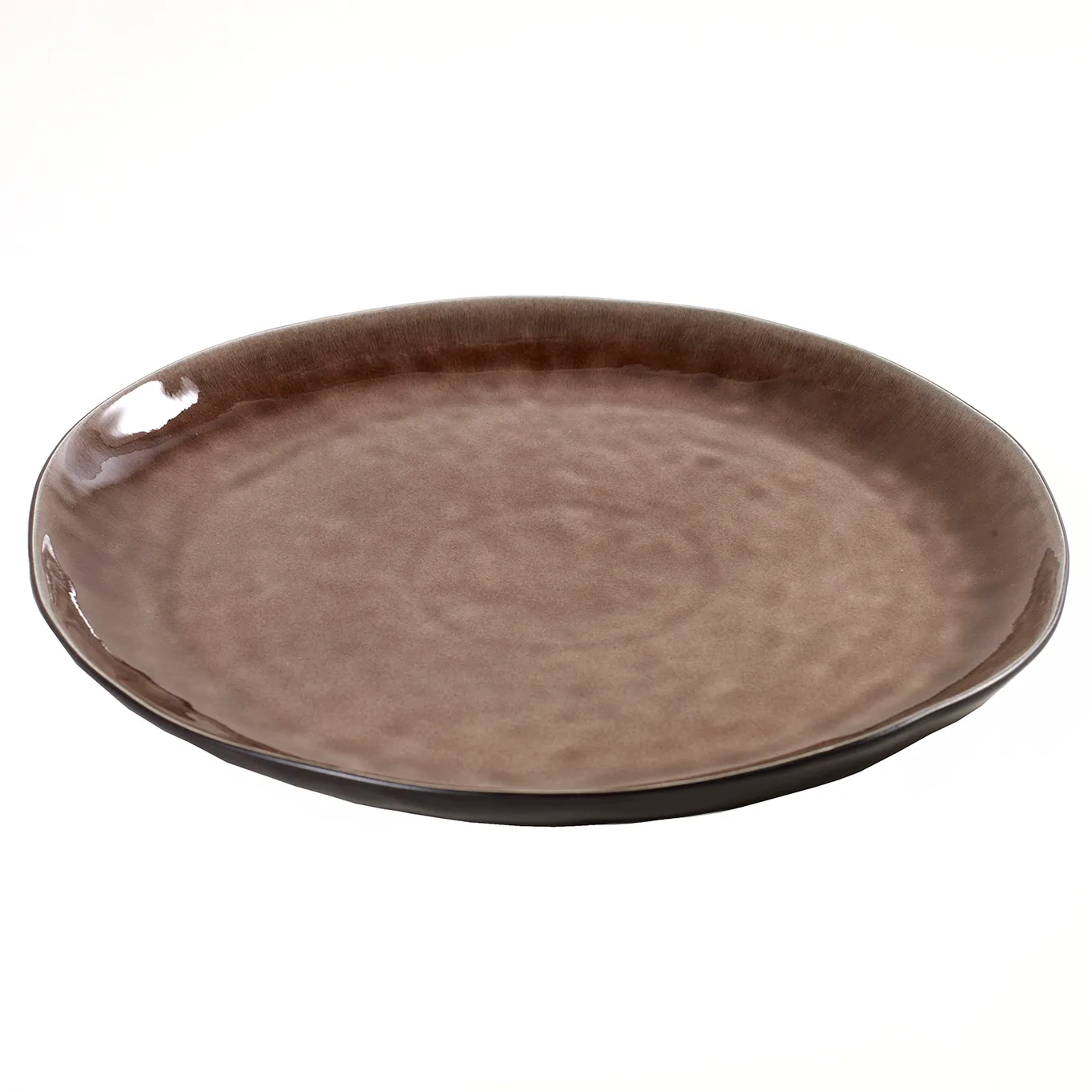 Pure plate 34 cm, brown Serax