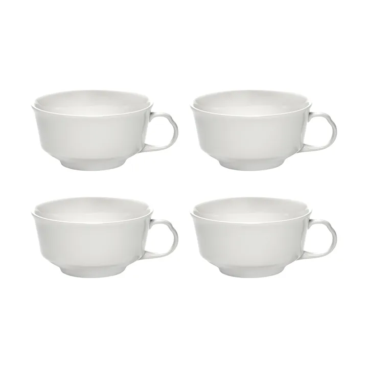 Silhouette coffee cup 19 cl 4-pack - White - Serax