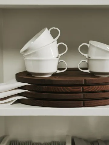 Silhouette coffee cup 19 cl 4-pack - White - Serax