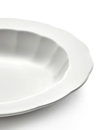 Silhouette deep plate M Ø23.7 cm 4-pack - White - Serax