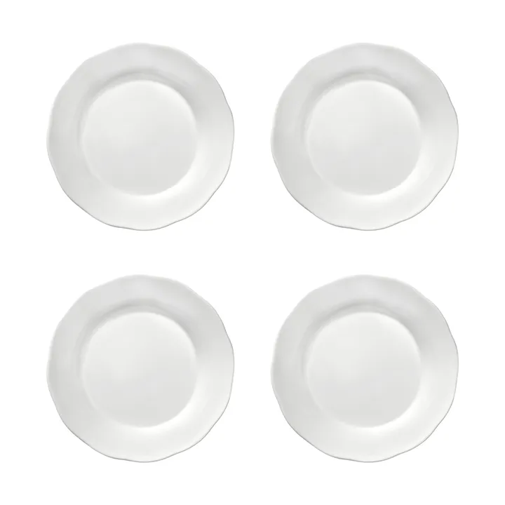 Silhouette deep side plate M Ø15 cm 4-pack - White - Serax