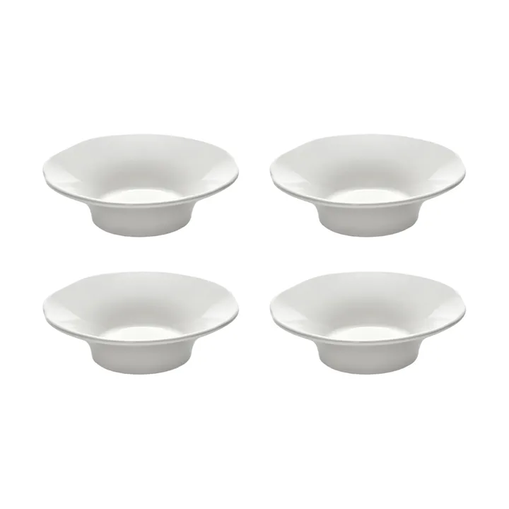 Silhouette deep side plate S Ø10.5 cm 4-pack - White - Serax
