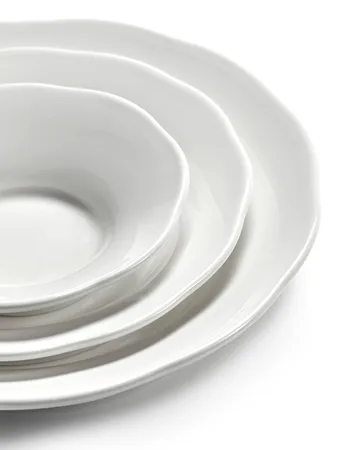 Silhouette deep side plate S Ø10.5 cm 4-pack - White - Serax