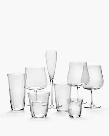 Silhouette long drink glass 44 cl 4-pack - Clear - Serax