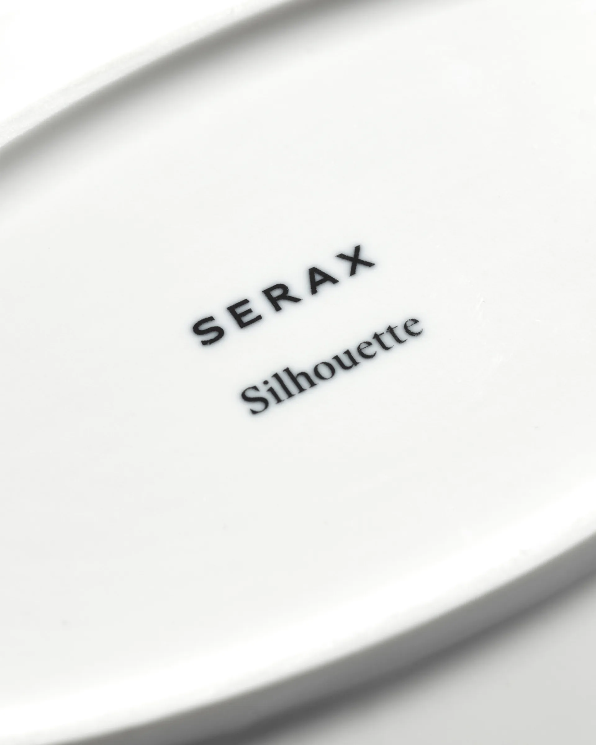 Silhouette oval deep plate L 21x30 cm 2-pack, White Serax