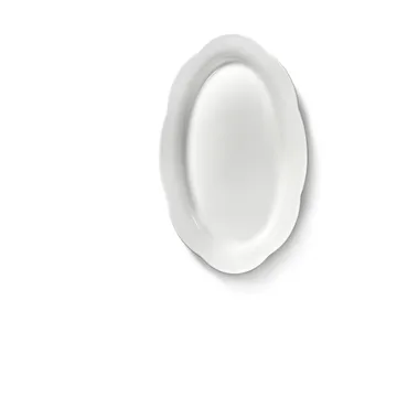 Silhouette oval deep plate M 15x24.5 cm 2-pack - White - Serax