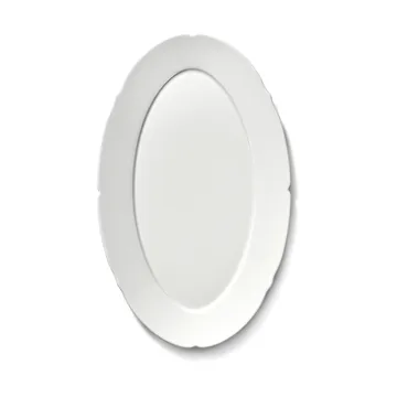 Silhouette oval plate M 15x24.5 cm 4-pack - White - Serax