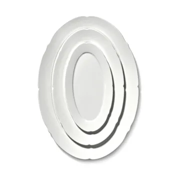 Silhouette oval plate S 10x18.5 cm 4-pack - White - Serax