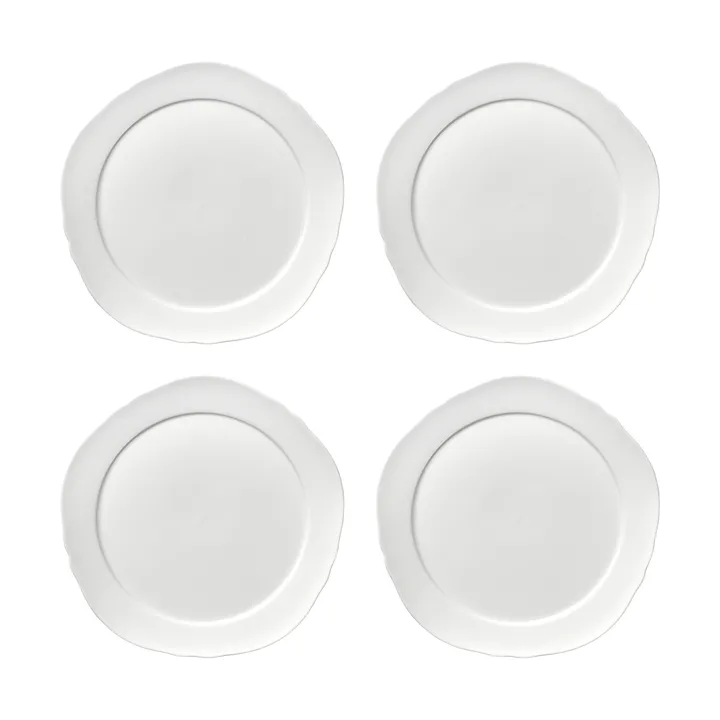 Silhouette plate M Ø23.5 cm 4-pack - White - Serax