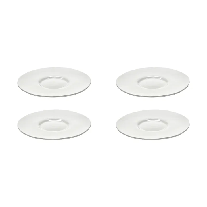 Silhouette saucer for espresso cup Ø10.3 cm 4-pack - White - Serax