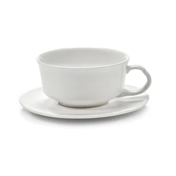 Silhouette saucer for espresso cup Ø10.3 cm 4-pack - White - Serax