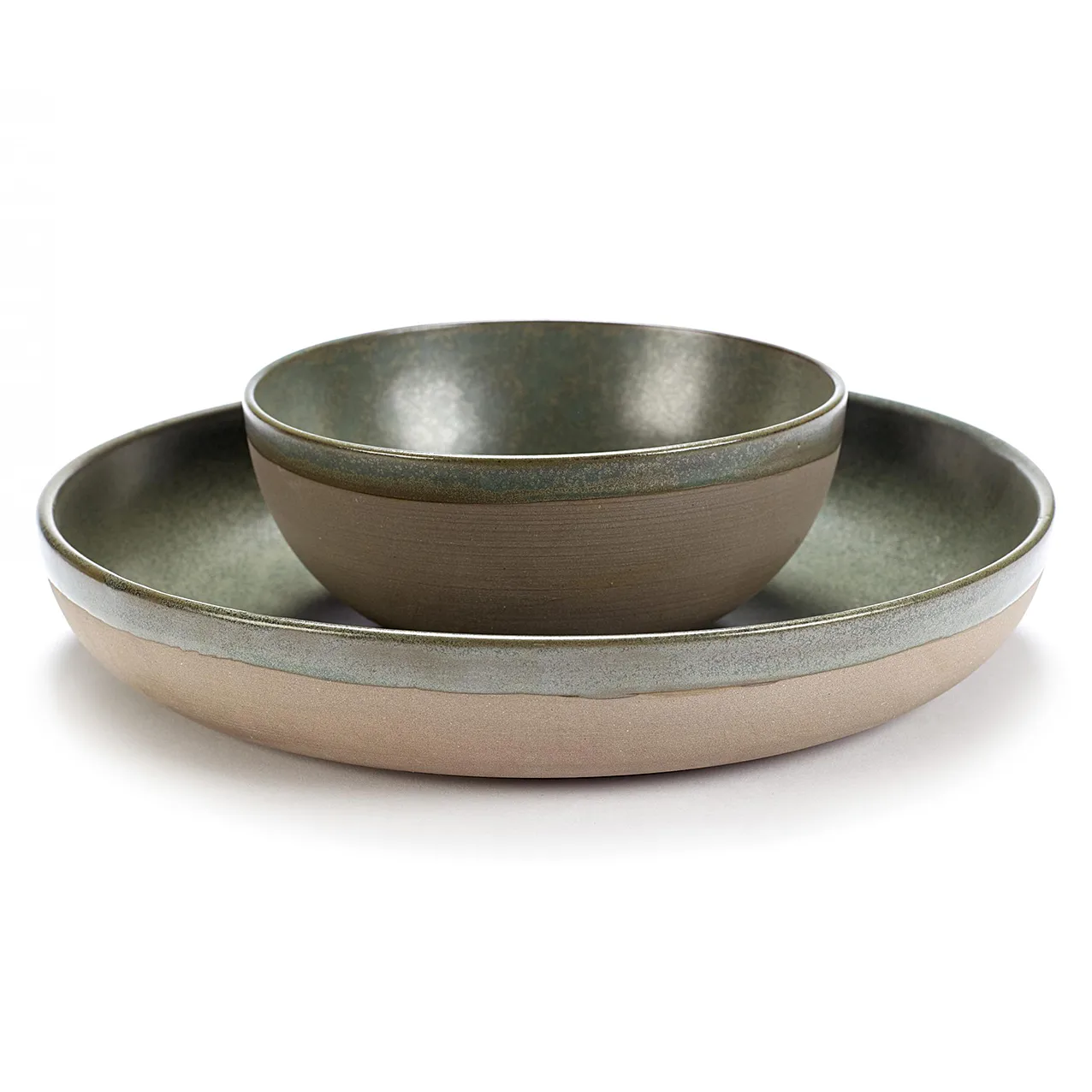 Surface salad bowl 23.5 cm, camogreen Serax