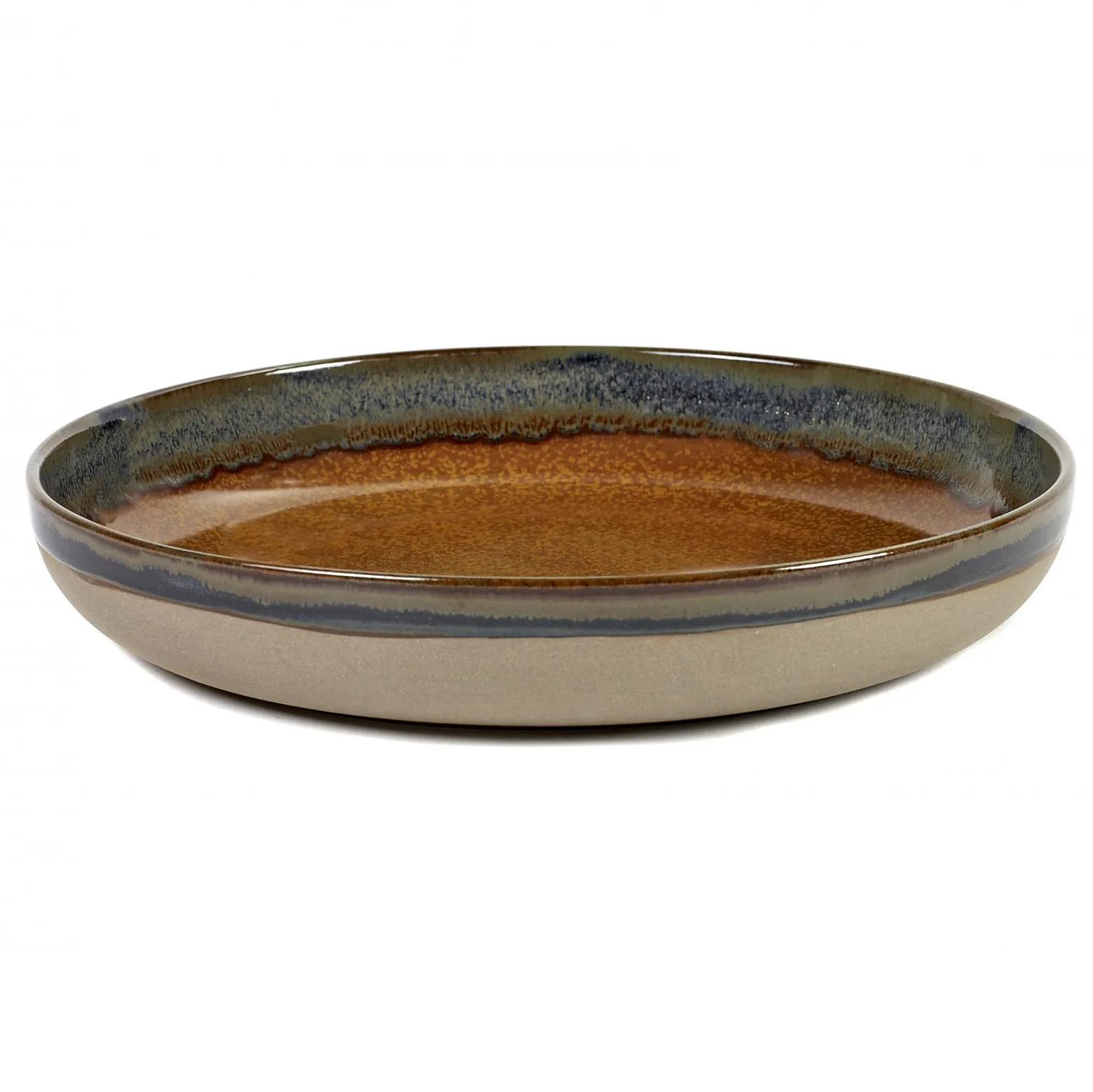 Surface serving saucer 32 cm, rusty brown Serax