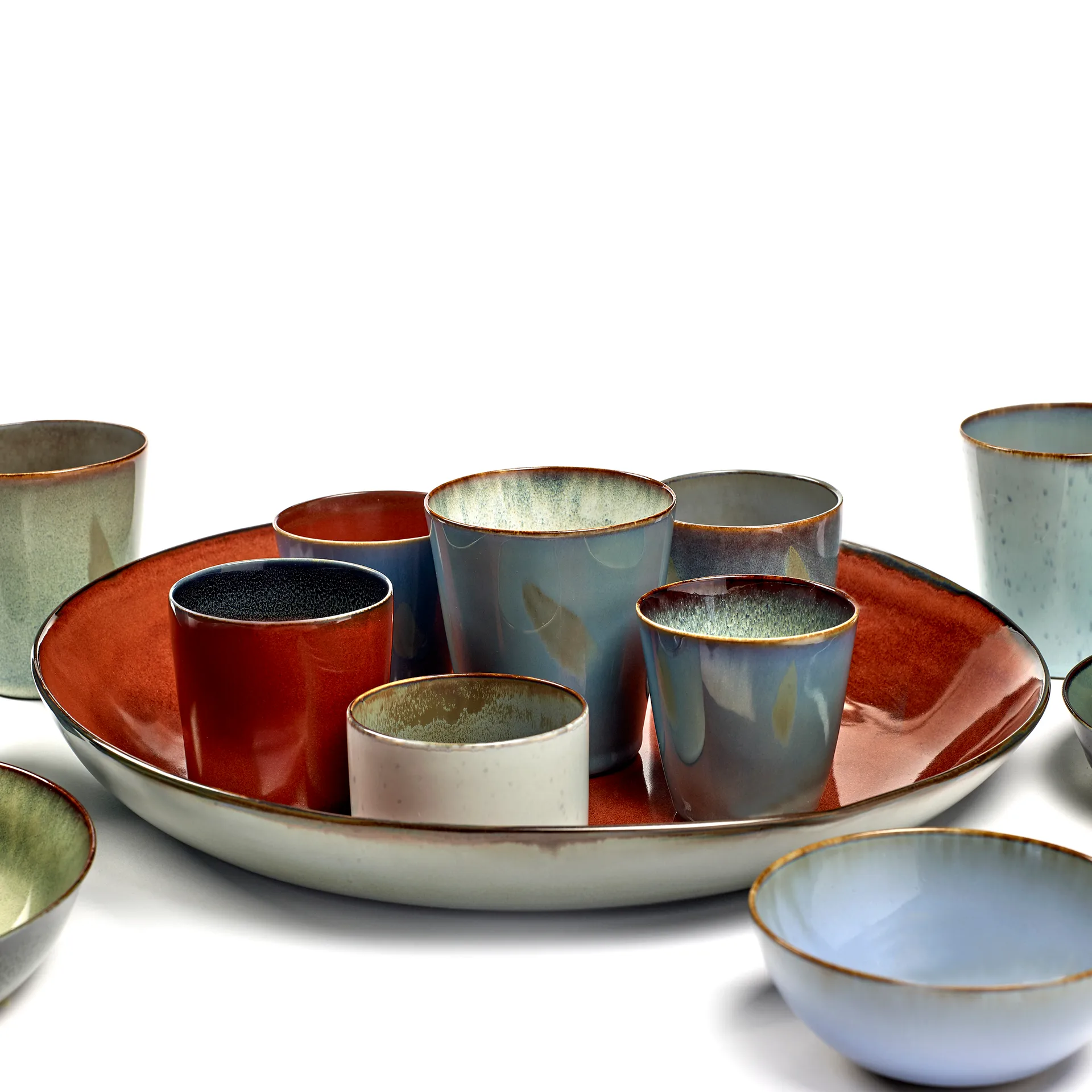Terres de Rêves cup M, smokey blue-misty grey Serax