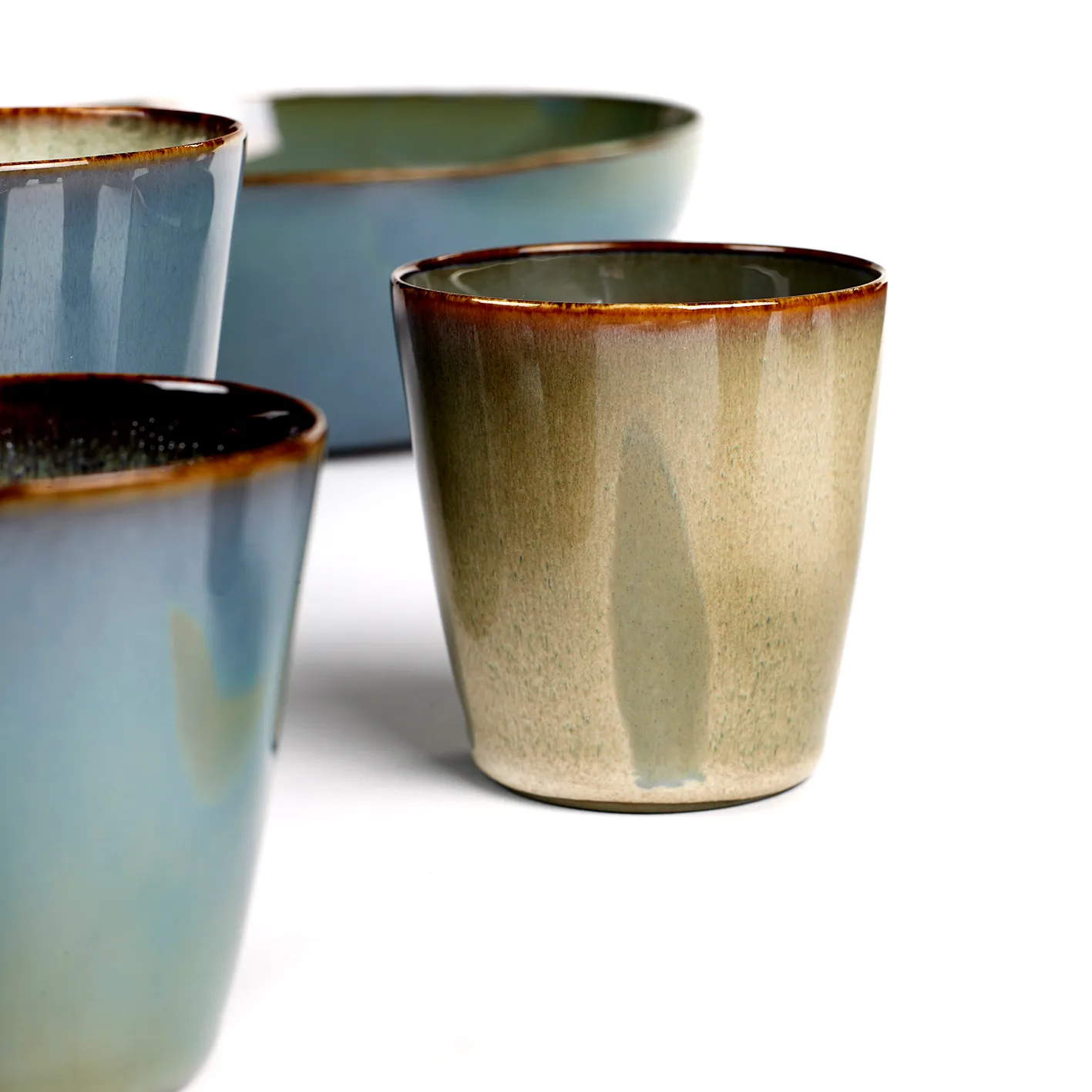 Terres de Rêves cup S, misty grey-smokey blue Serax