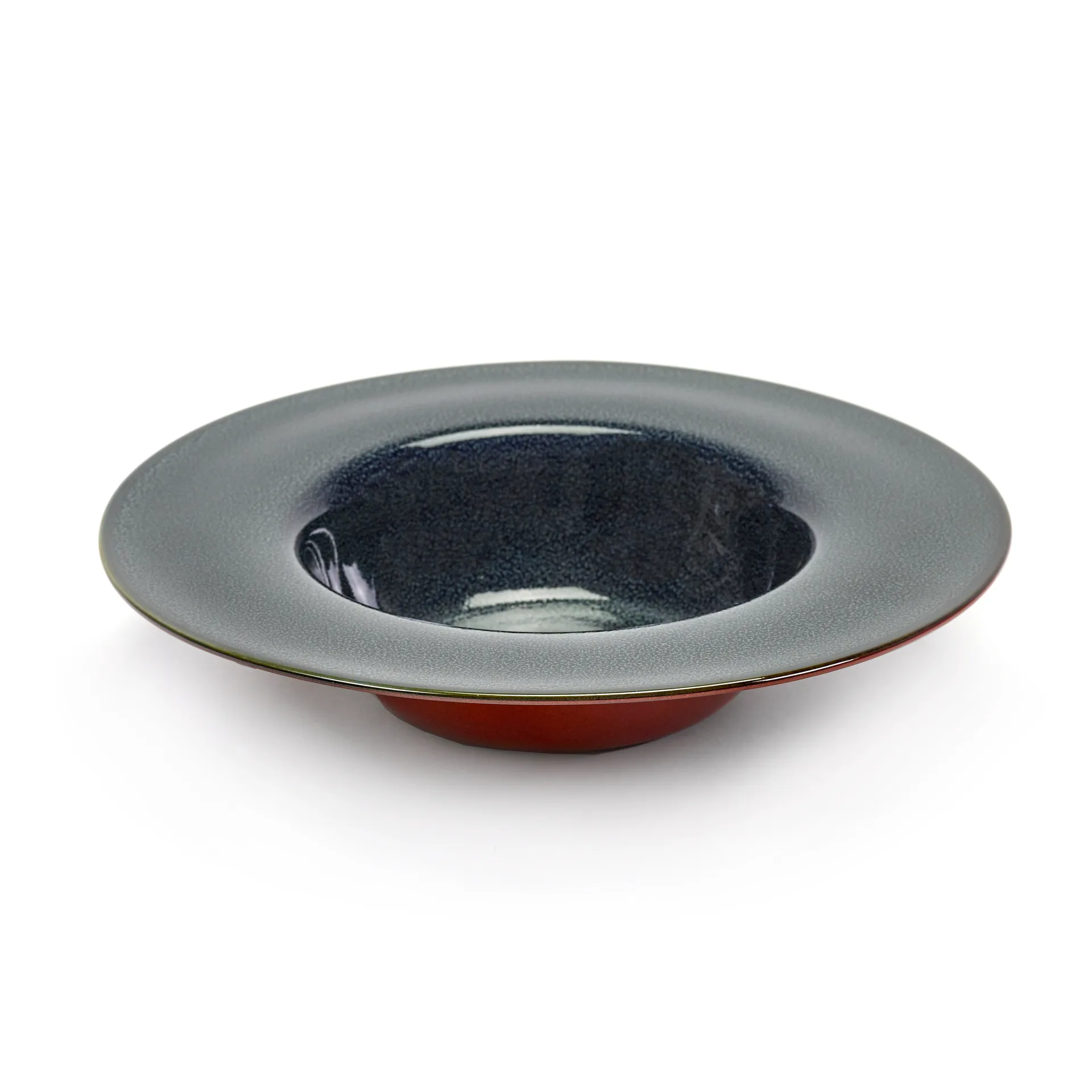 Terres de Rêves deep plate 21.3 cm, Dark blue-rust Serax