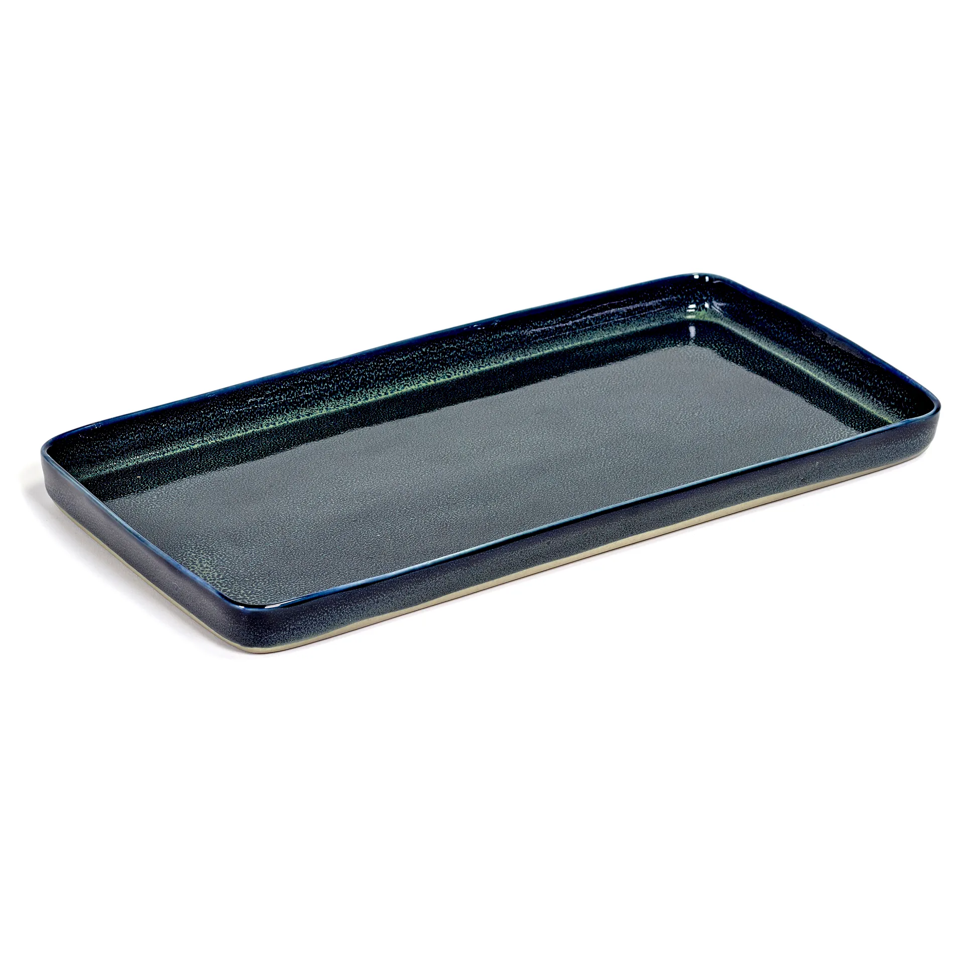 Terres de Rêves plate 18x37 cm, dark blue Serax