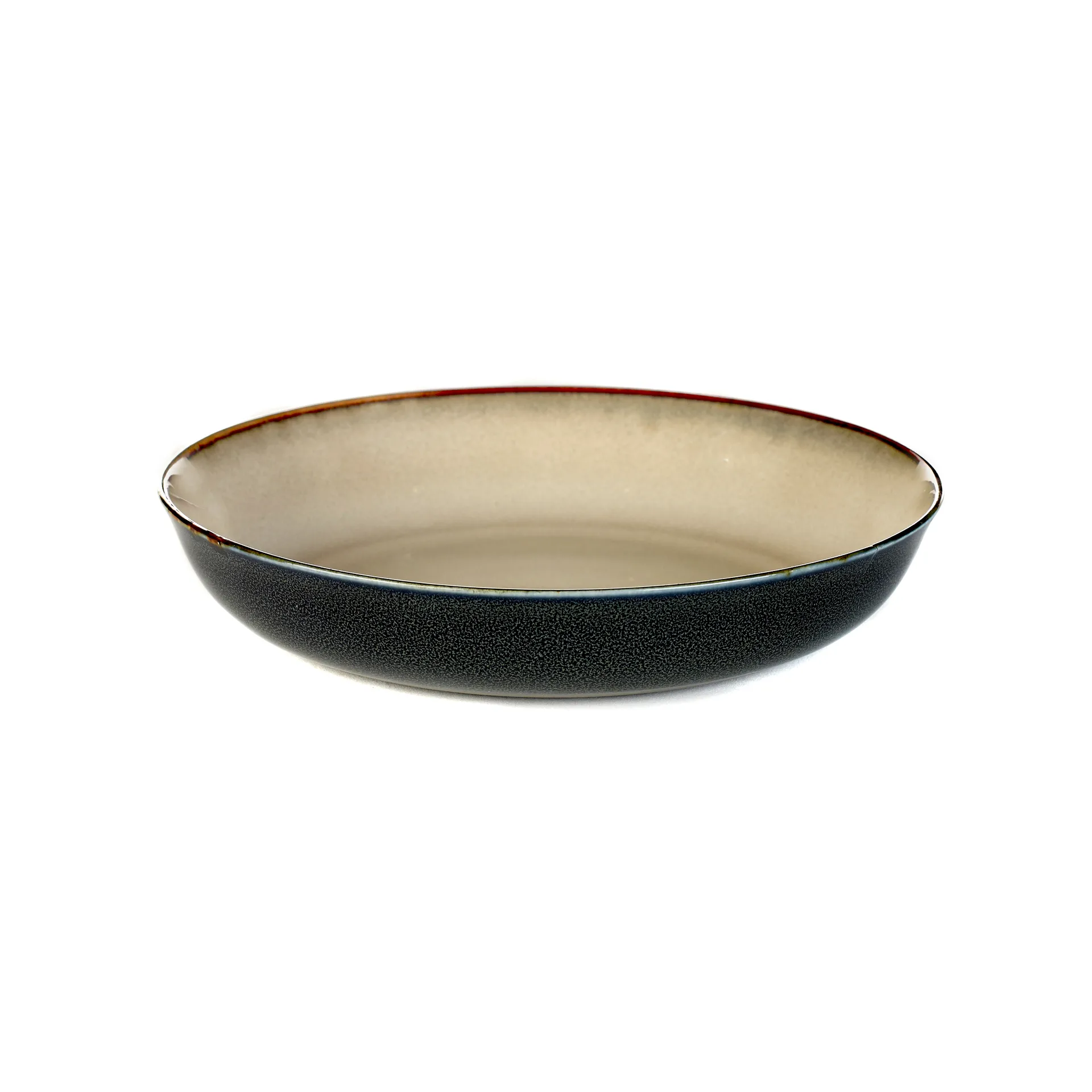Terres de Rêves small plate 17.5 cm, misty grey-dark blue Serax