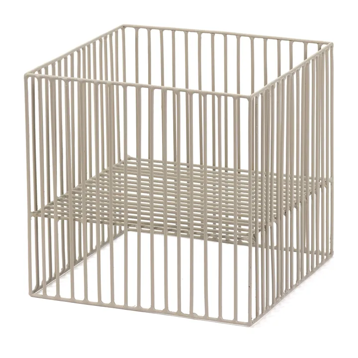 Turn basket square 22x22 cm - Grey - Serax
