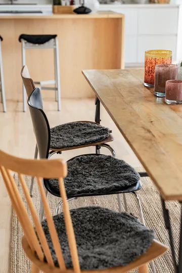 Ida chair cushion - Black graphite (grey) - Shepherd of Sweden