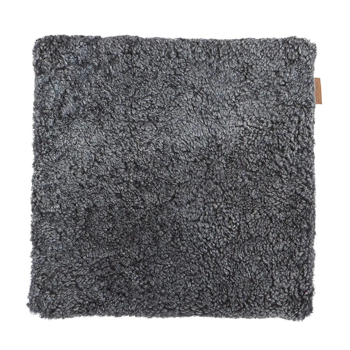 Shepherd chairs cushion Jill quilted 40 x 40 cm, black graphite Shepherd of Sweden