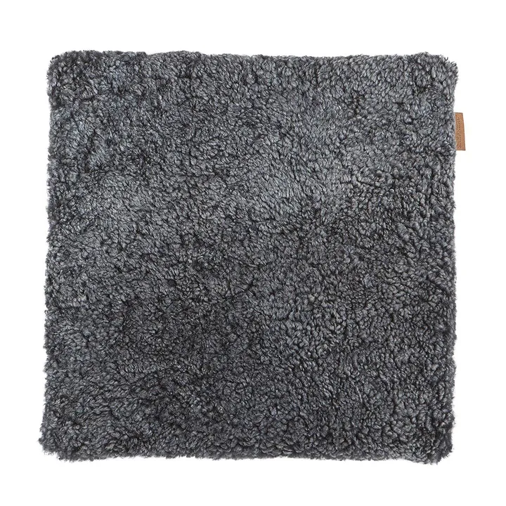 Shepherd chairs cushion Jill quilted 40 x 40 cm - black graphite - Shepherd of Sweden