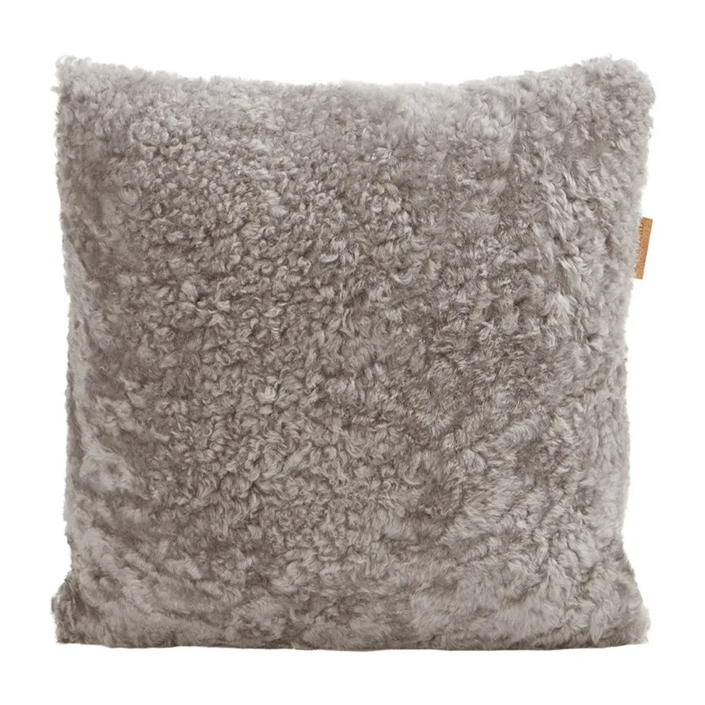 Shepherd Lina sheep skin cushion 40 x 40 cm, stone Shepherd of Sweden