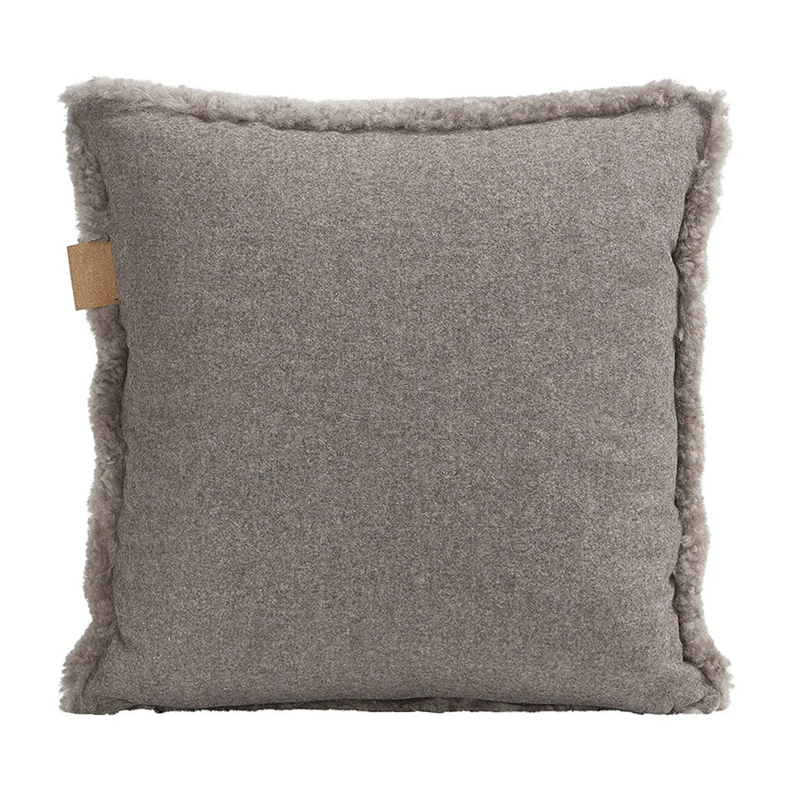 Shepherd Lina sheep skin cushion 40 x 40 cm, stone Shepherd of Sweden