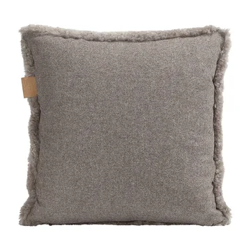 Shepherd Lina sheep skin cushion 40 x 40 cm - stone - Shepherd of Sweden