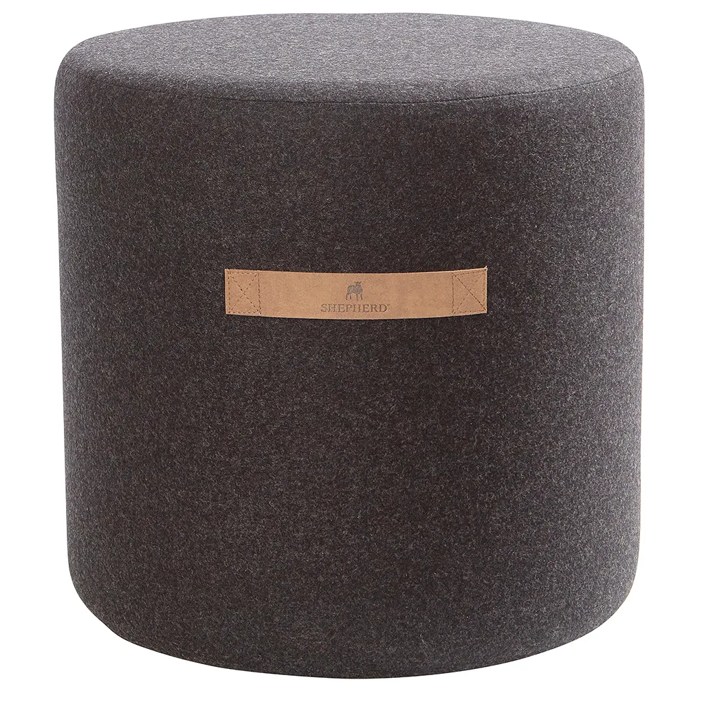 Shepherd sit pouf Sara 40 cm, black Shepherd of Sweden