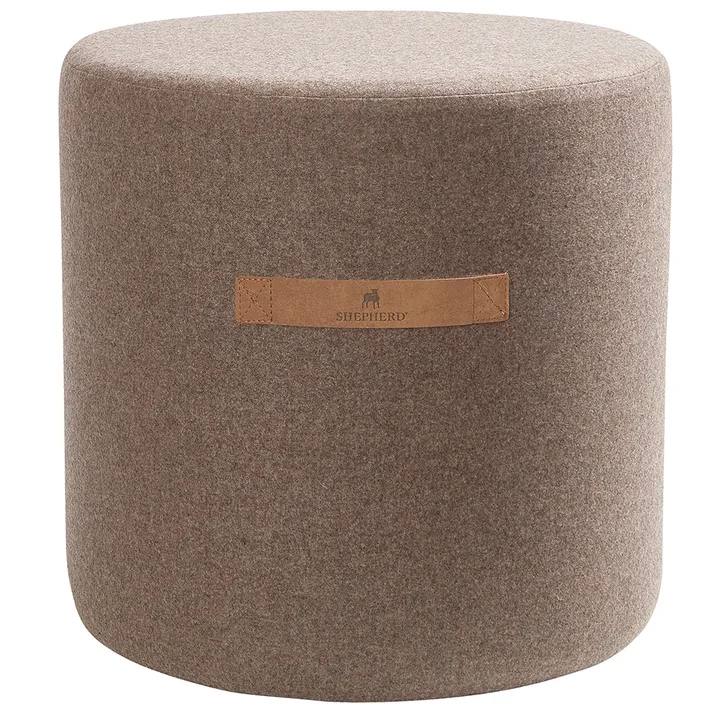 Shepherd sit pouf Sara 40 cm - Cappuccino - Shepherd of Sweden
