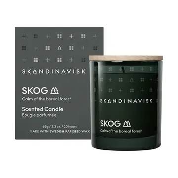 Skog scented candle with lid - 65 g - Skandinavisk