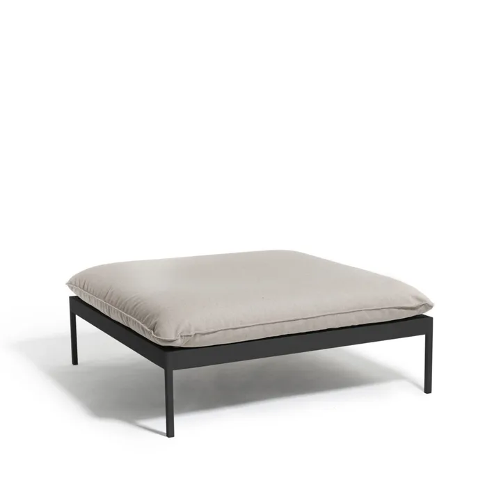 Bönan foot stool - Light grey-dark grey aluminium - Skargaarden